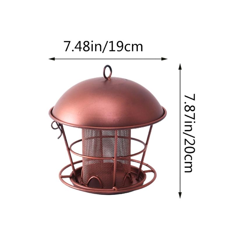 House Dome Bird Feeders for Wild Bird Waterproof Bird Feeders Outside Hanging Bird Feeders Rainproof Bird Feeding Statio