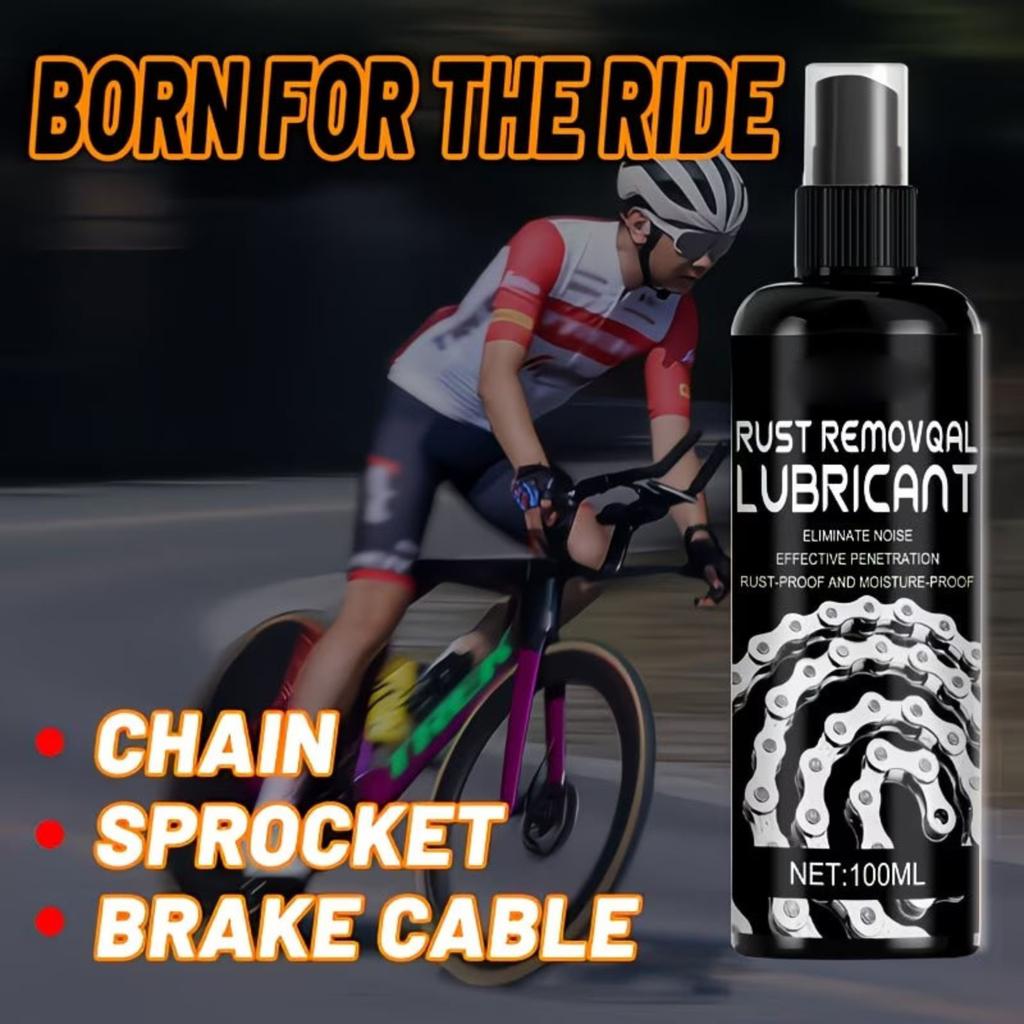 Bicycle Motorcycle Chain Lubricant 100ml Rust Removal Oil Effective Penetration Rust Proof Moisture Proof Lubrication Spray