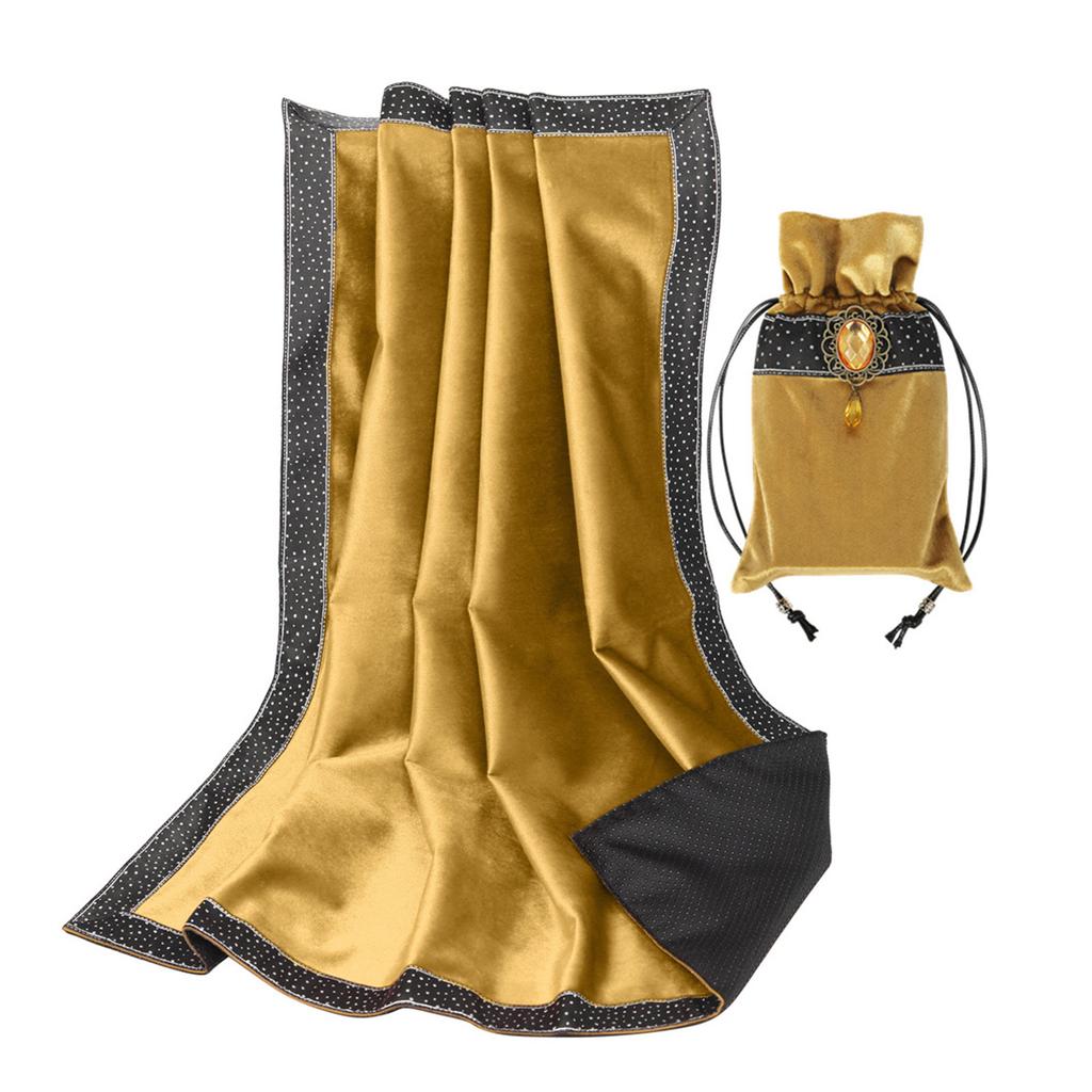 Velvet Tarots Tablecloth Divinations Cards Table Cloth Tapestry Astrologys Witchcrafts Deck Cloth with Drawstring Bag