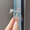 Super Flash Full Diamond Zircon Bow Brooch Corsage Female Elegant High-end Suit Pin