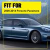 4PC Windows Door Pillar Post Trim Cover Strip For Porsche Panamera 2009-14 Black