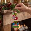 Holiday Party Supplies Green Elf Red Car Ornament, Acrylic Christmas Tree Hanging Decor Favors for Mirror, Funny Pendant, Home Decoration Decorations
