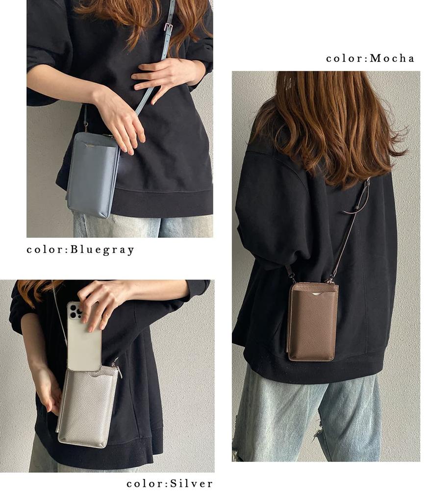 Чехол для смартфона через плечо, сумка через плечо, кошелек-кошелек, длинный кошелек через плечо, легкий чехол для карт, вертикальный, из натуральной коровьей кожи