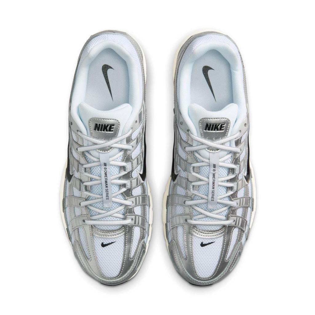 CD6404-105 NIKE P-6000 БЕЛЫЙ/ЧЕРНЫЙ-МЕТАЛЛИЧЕСКОЕ СЕРЕБРО-СВЕТЛО-СЕРЕБРИСТЫЙ (Мужской)