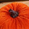 Тыквы из мешковины и бархата 5 шт. Осенний тканевый декор-тыква, Thanksgiving Фермерский набивной клетчатый декор, Урожай Маленькие искусственные для домашнего стола