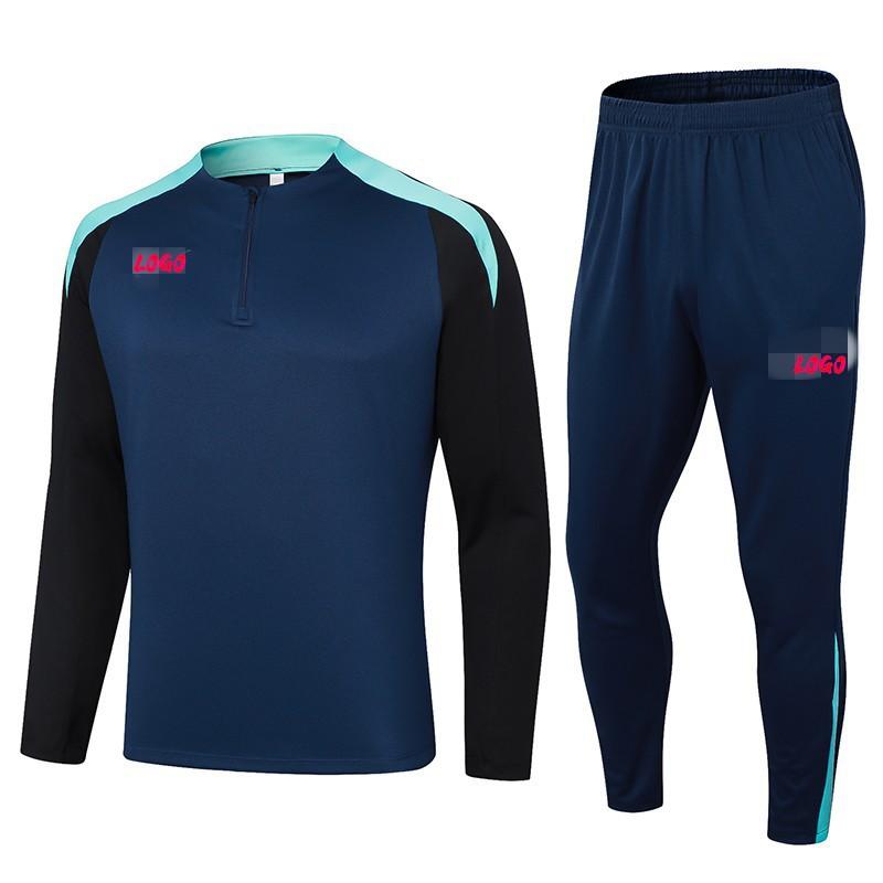 Men Women Adult Soccer Training Kit Set Short Sleeve Jersey Pants Sportswear Football Practice Match