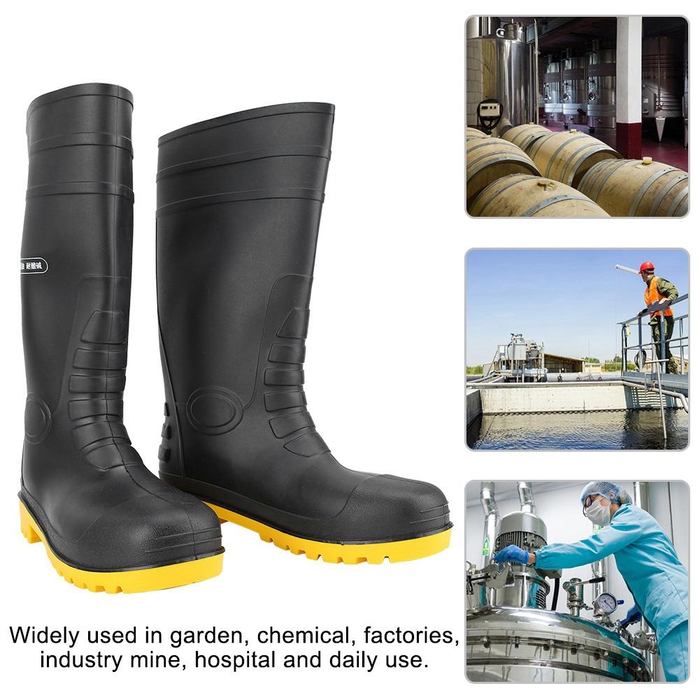 Водонепроницаемые нескользящие высокие резиновые сапоги для сада и стройки (43)