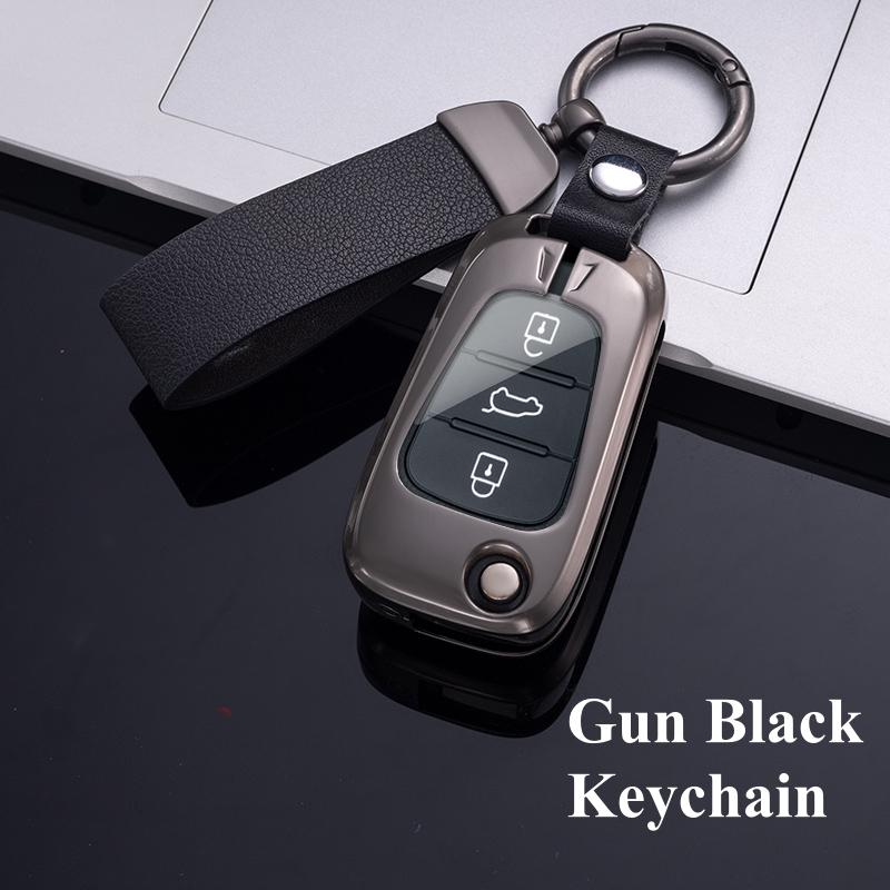 New Metal Zinc Car Key Case For Hyundai I20 I30 Elantra Azera Veracruz Veloster