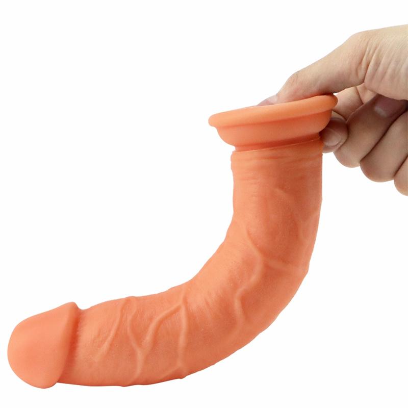 Устройство для женской мастурбации Без яиц Супермягкий силикон Экстрамягкий Мягкая имитация члена Большая вагина
