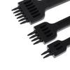 4/5/6mm DIY Hole Punches Lacing Stitching Leather Craft Tools Durable Black Portable New 2/4/6 Prong