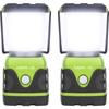 Lanterne Camping LED - LIGHTING EVER - Modèle Puissant 1000lm - 4 Modes - Etanche - Vert