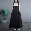 Women's Denim Overall Dress Loose Sleeveless Boho Jean Jumper Dress