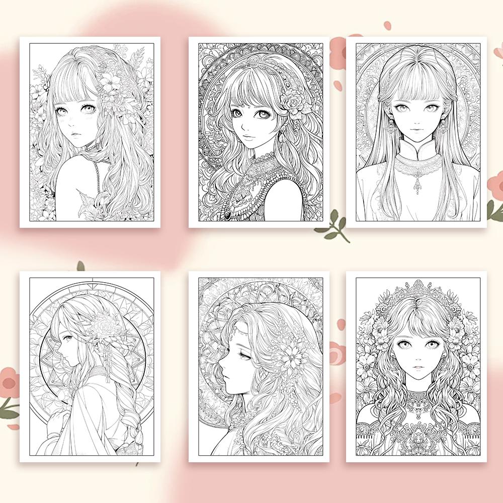 1 шт., Книжка-раскраска для взрослых, Книжка-раскраска для подростков, 30 разных узоров, Плотная бумага 100 г/м², Снимает стресс, Подарок на день рождения