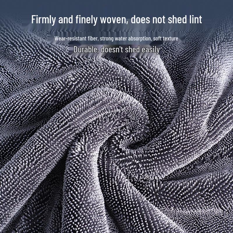 Двустороннее полотенце из микрофибры для сушки автомобиля - Толстое и впитывающее