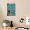 Putuo Decor 1 шт. Немецкий Винтажный Металлический Знак Настенное Искусство Декор для Дома Фермерского Дома Гостиной Заднего Двора Подарки Собака 7.9x11.8 Дюймов