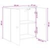 Wall Mounted Cabinet High Gloss White 59 x 31 x 60 cm Particleboard