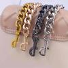 Metal Aluminum Bag Chain Strap Handle Shoulder Crossbody Handbag Bag DIY Metal Replacement Chains Bag Parts Accessories
