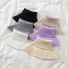 Fashion Winter Knit Neck Guard Pullover Fake Collar Scarf Unisex Solid Color Elastic Cycling Windproof Snood
