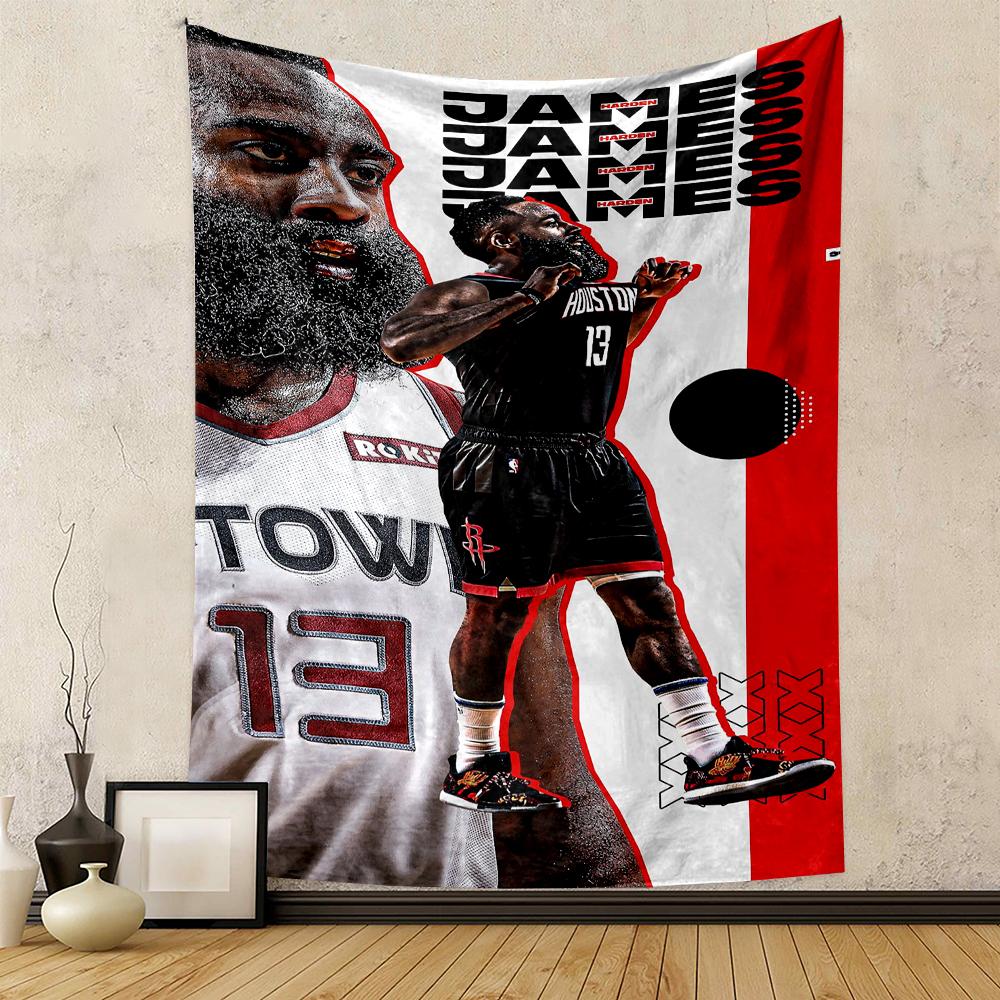 "Basketball Athlete James Graphic Patterned tapestry for bedroom and living room home decor