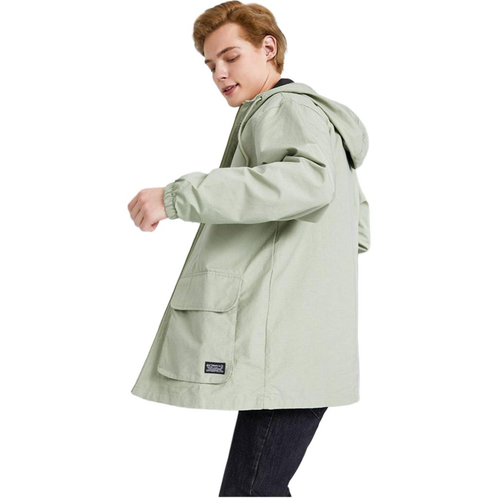 Куртка Levis на молнии с капюшоном и кулиской, мужская, куртки, зеленая, A0705-0000