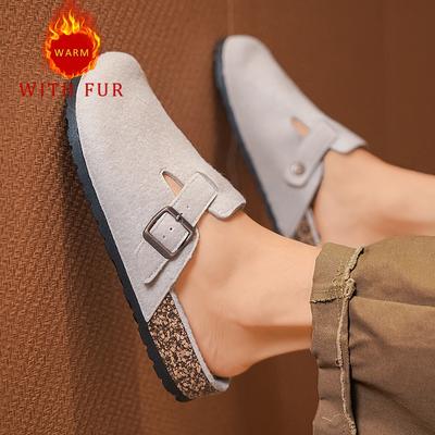 Модные осенние и зимние парные тапочки Удобные повседневные универсальные дизайнерские туфли для прогулок по улице черного и коричневого цвета для молодежи Популярные