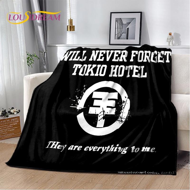 Одеяло Tokio Hotel Rock Band Bill Kaulitz, мягкое фланелевое одеяло для дома, спальни, кровати, дивана, пикника, офиса, пешего туризма, отдыха, сна
