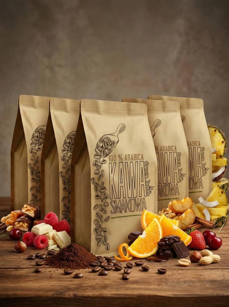 Kawa Ziarnista Smakowa Orzechowo Czekoladowa Arabica 250 G Green Touch
