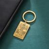 Tarot Key Chain Arcana Pendant Vintage Good Luck Key Ring Stainless Steel Wizardry Worship Jewelry Accessories Party Gift
