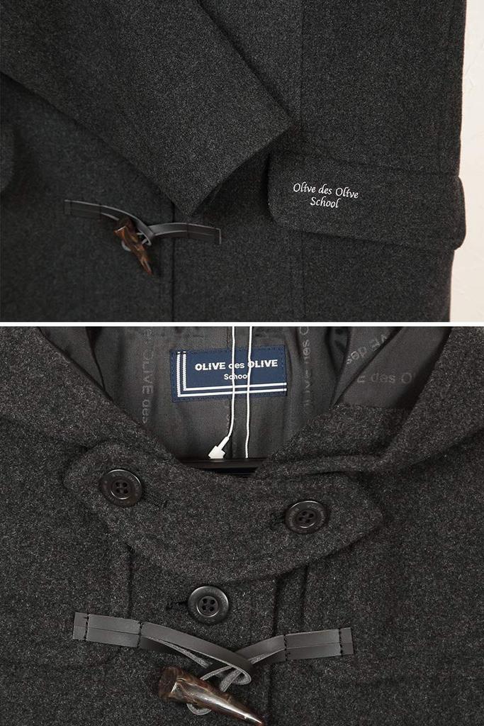 Школьный простой дафлкот Olive de Olive 1J90007-07-LL