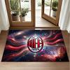 Ковер из хрустального велюра в дизайне AC Milan, мягкий декоративный коврик для прихожей спальни