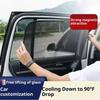Mesh Sunshades For BMW X1 U11 IX1 2023 2024 2025 2026 Window Magnetic Visor Sun Protection Shade Curtain Cover Auto Accessories