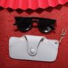 Women For Men Eyewear Holder Eyeglasses Protective Box Leather  Glasses Case Hanging Sunglasses Bag