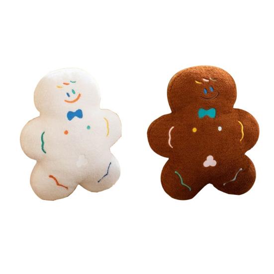 Пряничный человечек плюшевая игрушка мягкая рождественская кукла печенье для детей плюшевая праздничная