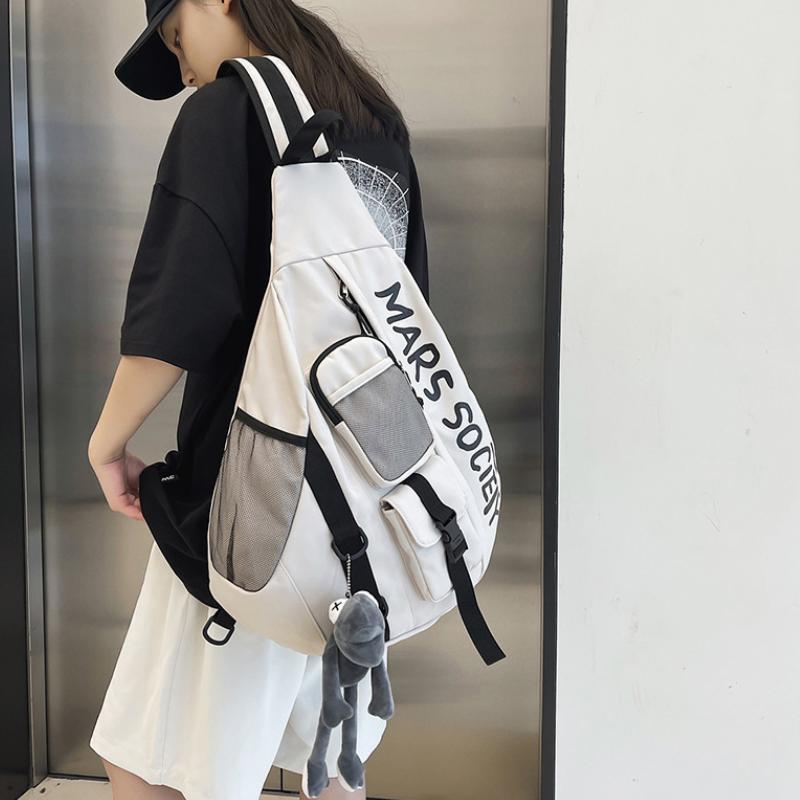 Сумка через плечо мужская сумка через плечо спортивная дорожная сумка большой емкости рюкзак для женщин-студенток повседневная сумка через плечо на груди Bolso