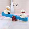 Kawaii Garden Ornament Resin Dog Seesaw Figure With Versatile Planting Decor For Gifts