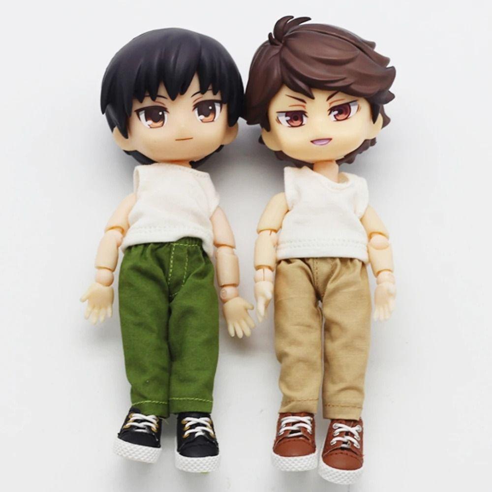 Длинные брюки Кукольная одежда Длинные джинсы Ob11 Повседневные брюки Подарок на день рождения Кукольные джинсы Брюки Детская игрушка