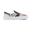 Vans Слипоны в клетку Повседневные Удобные Низкие Детские Кеды для Скейтбординга Детские кроссовки Бежевый Коричневый VN0A7Q5GAS0