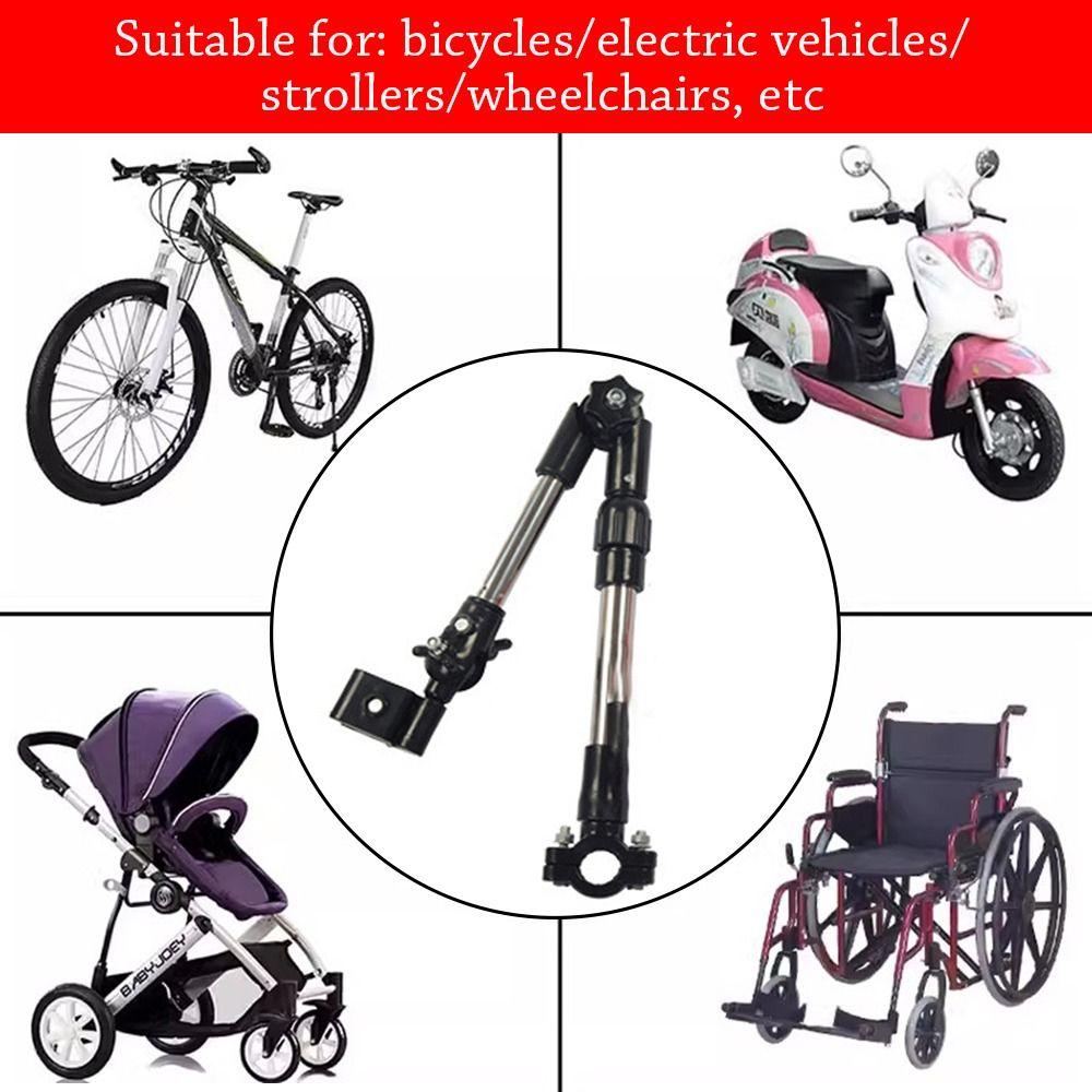 Stainless Steel Umbrella Stands Adjustable Rain Gear Tool Umbrella Connector Wheelchair