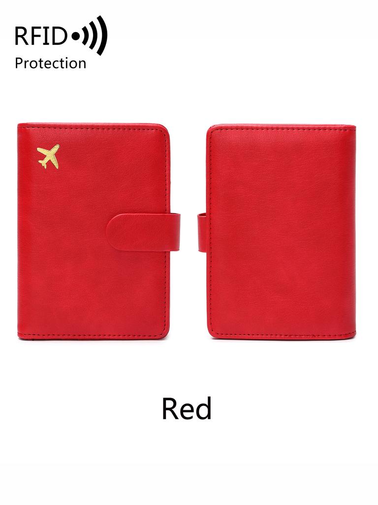 Набор для путешествий с RFID-защитой: держатель для паспорта и бирка для багажа из ПУ, 2 шт./набор, подходит для мужчин и женщин