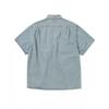 Thisisneverthat Рубашка с коротким рукавом на молнии из выбеленного денима, выбеленный синий