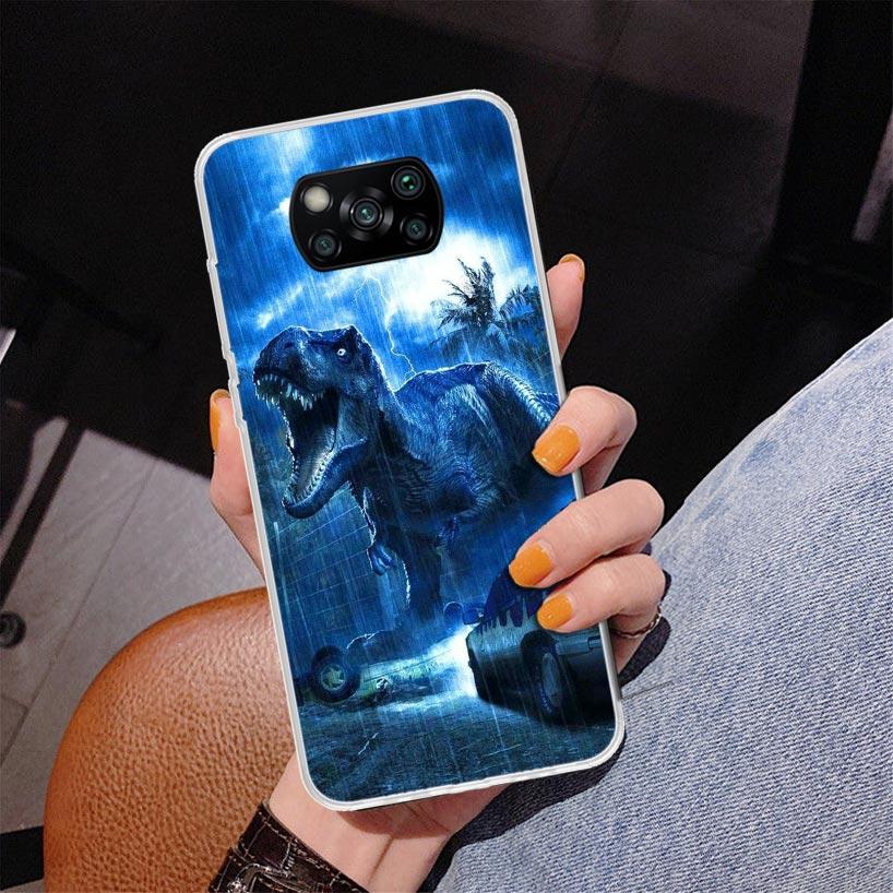 J-Jurassic Park Dinosaur World Phnoe Case for Xiaomi Poco X5 X6 X7 Pro X4 Gt F7 Ultra M8 M7 Redmi 15C 15 13C 13 12C 12 Unique Co