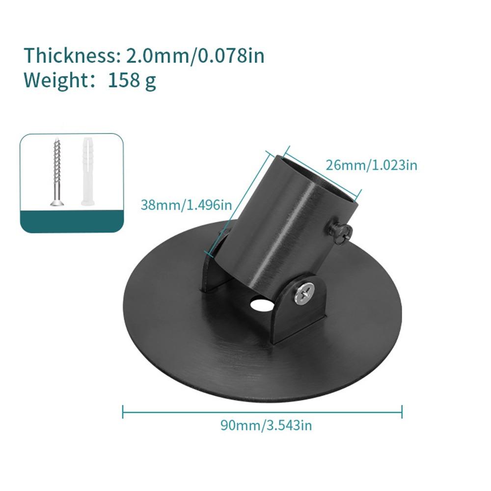 Hardware Fitting Flange Seat Bracket Rotatable Round Tube Mounting Bracket Furniture Application