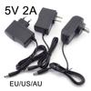 DC 5V 2A Power Adapter Supply AC To DC 100V-240V Converter Charger 2000mAh 5.5mm X 2.1mm US EU Plug for LED Strip CCTV Camer E1