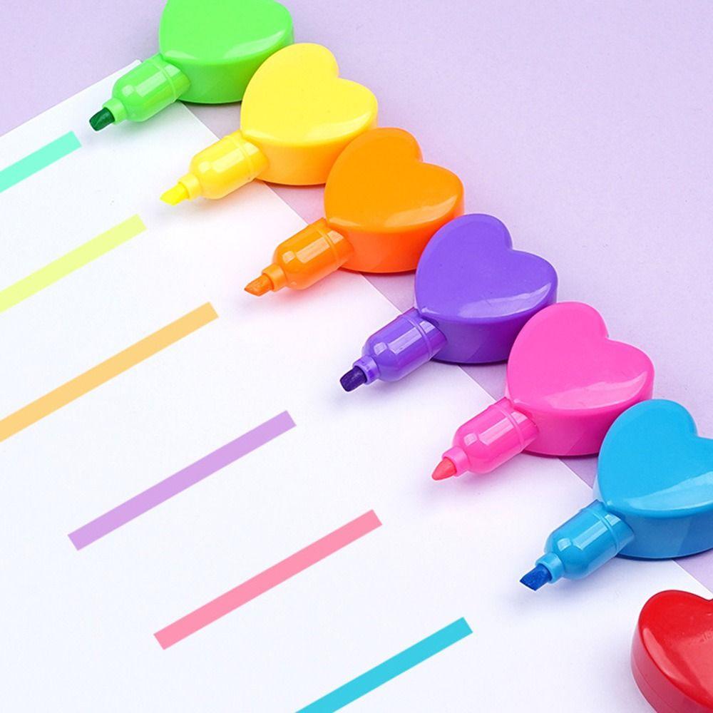 Office Supplies Learning Prize Fluorescent Pen Hand Account Pen Line Color Marker Pen Highlighter