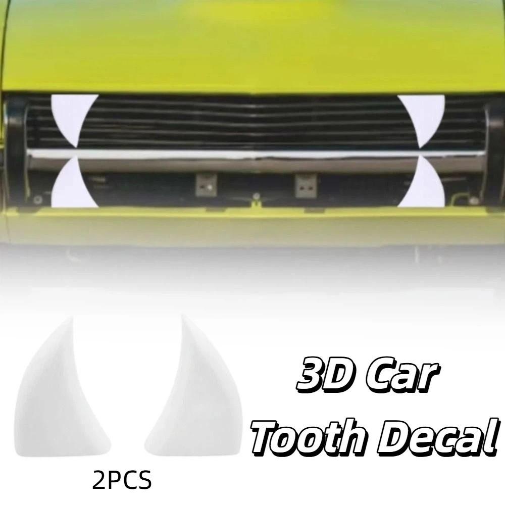 Front Grille 3D Printed Tooth Decor 3D Printed Custom Car Styling Accessories Halloween Decor