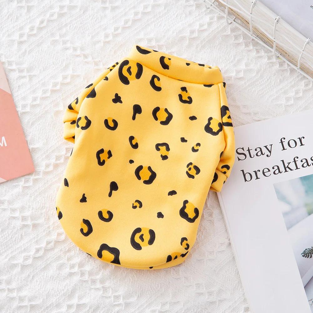 Printing Small Pet Dog Clothes Cat Clothes Cartoon Cosplay Plus Velvet Autumn And Winter Teddy Poodle Clothes