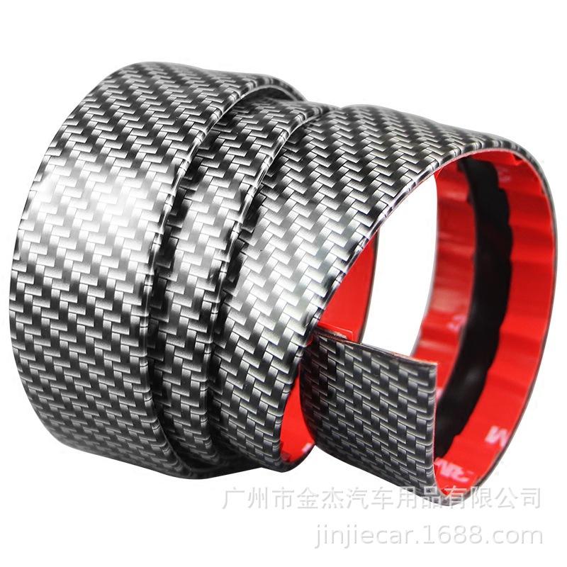 Автомобильная наклейка, защитная полоса для порога, защита от царапин, углеродное волокно, защита края двери автомобиля, бампер, багажник, Flim наклейка для автомобиля