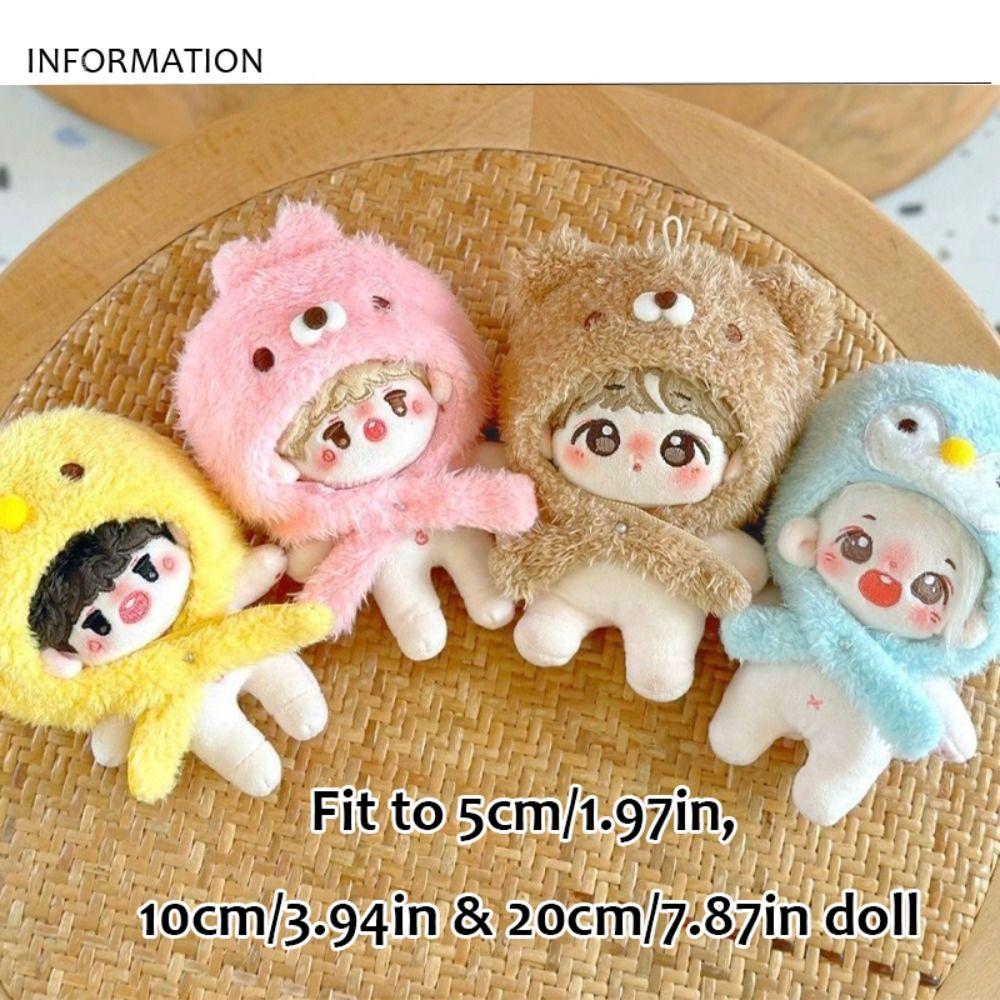 Duck Bear Idol Plush Doll Hat Penguin 10CM Cotton Doll‘s Clothes  Girls