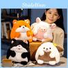 Kitten Fox Cute Puppy And Lamb Animal Plush Doll With Flower Decoration Gift For