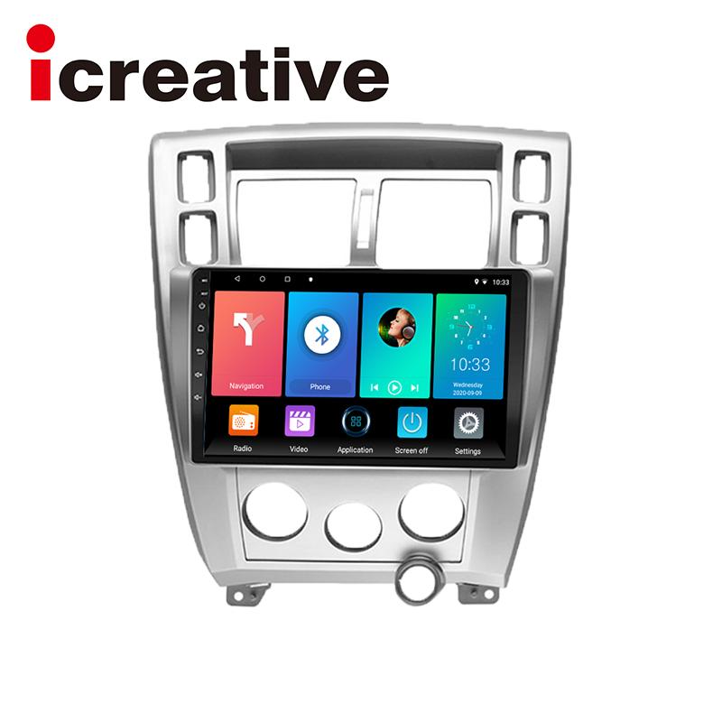 icreative Автомобильное радио на базе Android для Hyundai Tucson 2006-2013, мультимедийный видеоплеер, навигация, головное устройство 2 Din, стереодинамики Carplay